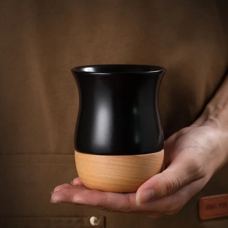 Tasse japonaise base en bois - Image 7