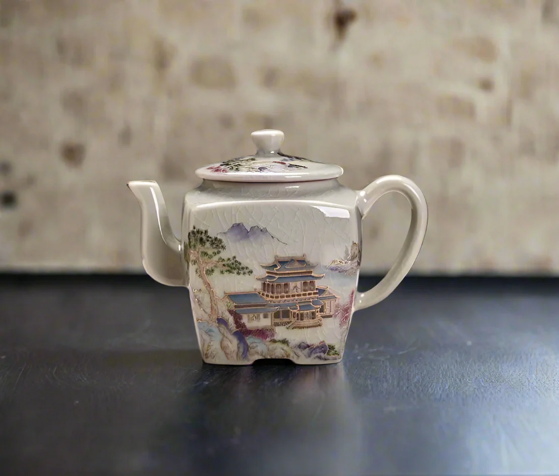 Théière Japonaise Céramique Temple - Image 2