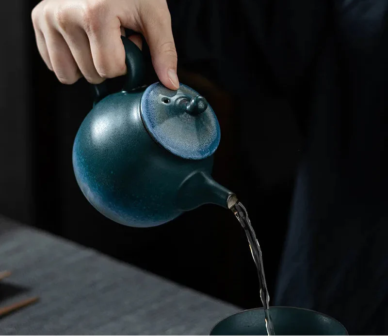 Théière Japonaise Peinte à la Main - Image 8