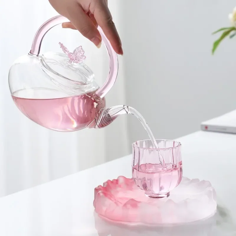 Théière Japonaise Rose Transparente - Image 3