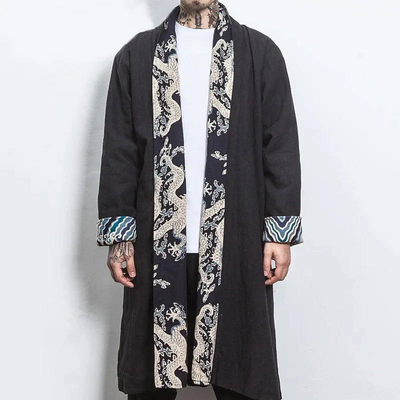 Veste de Kimono Longue Cardigan - Image 10
