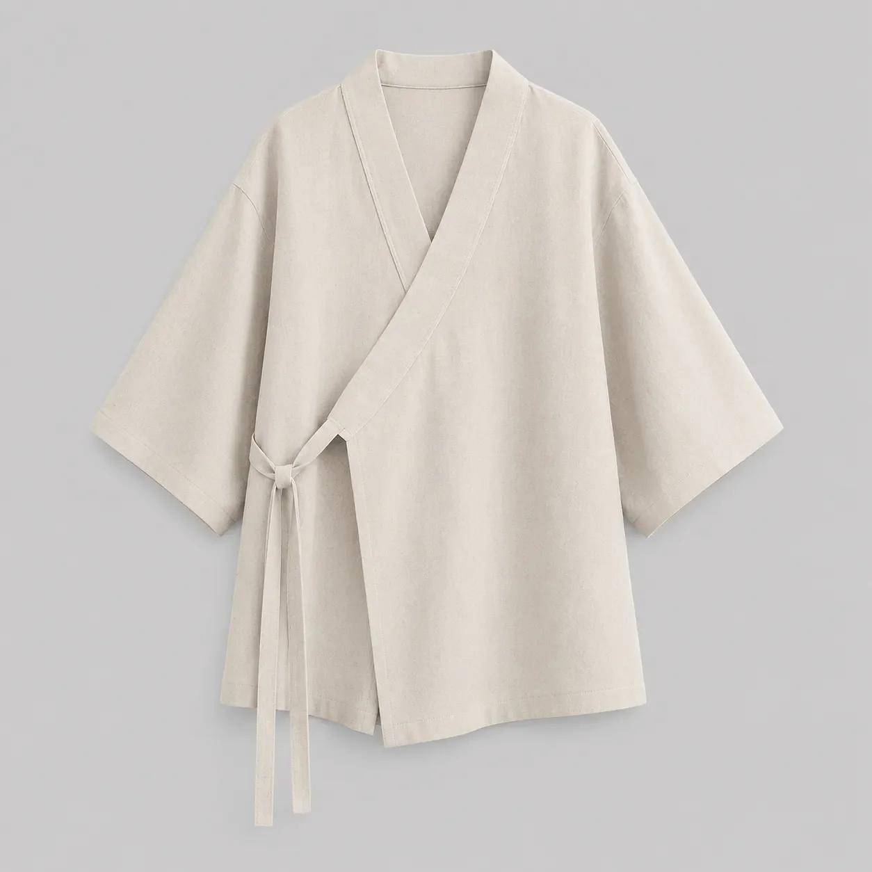 Veste Kimono Femme Ample à Manche Trois Quart - Image 3