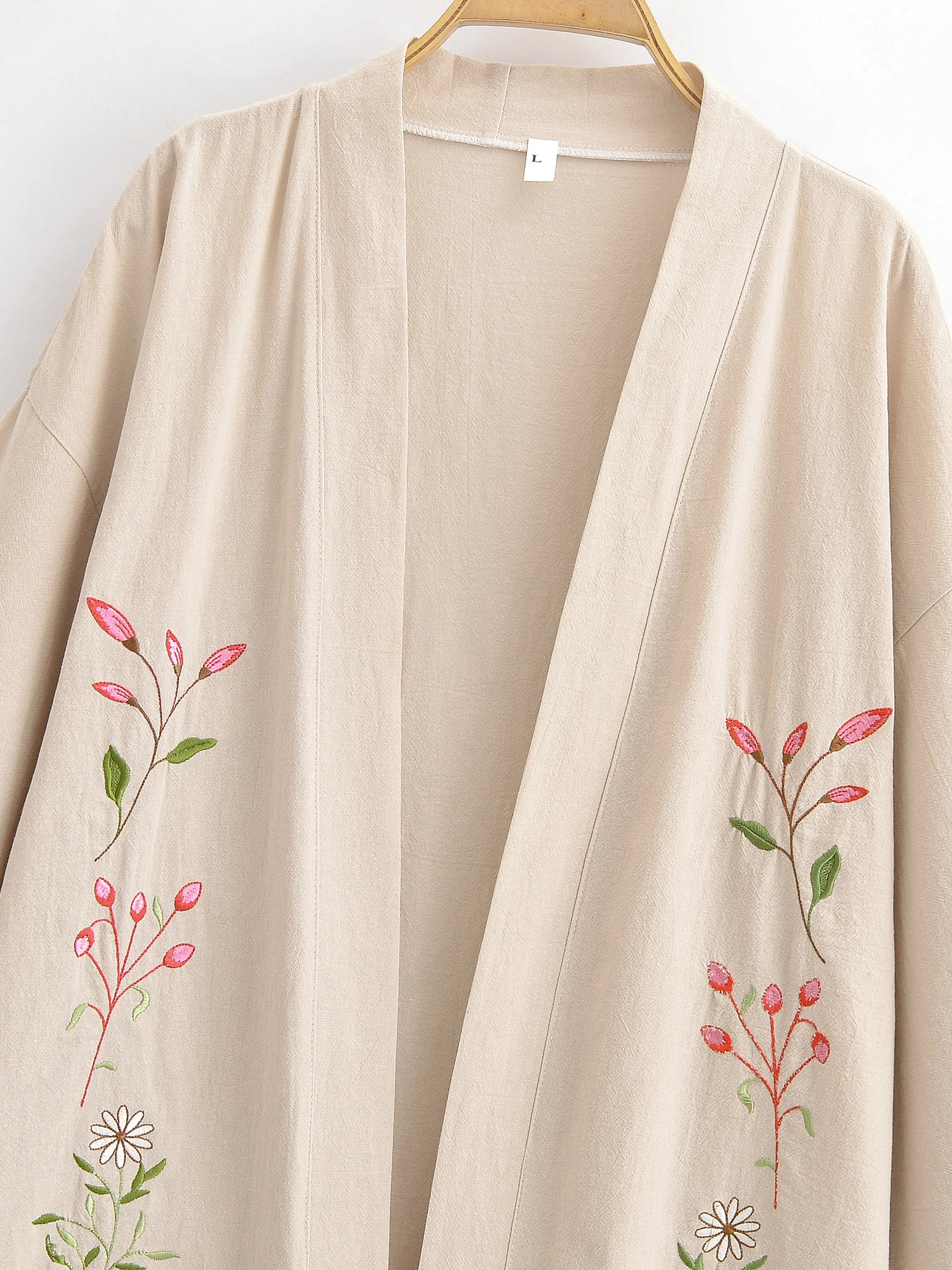 Veste Kimono Femme Bohème Brodée - Image 3