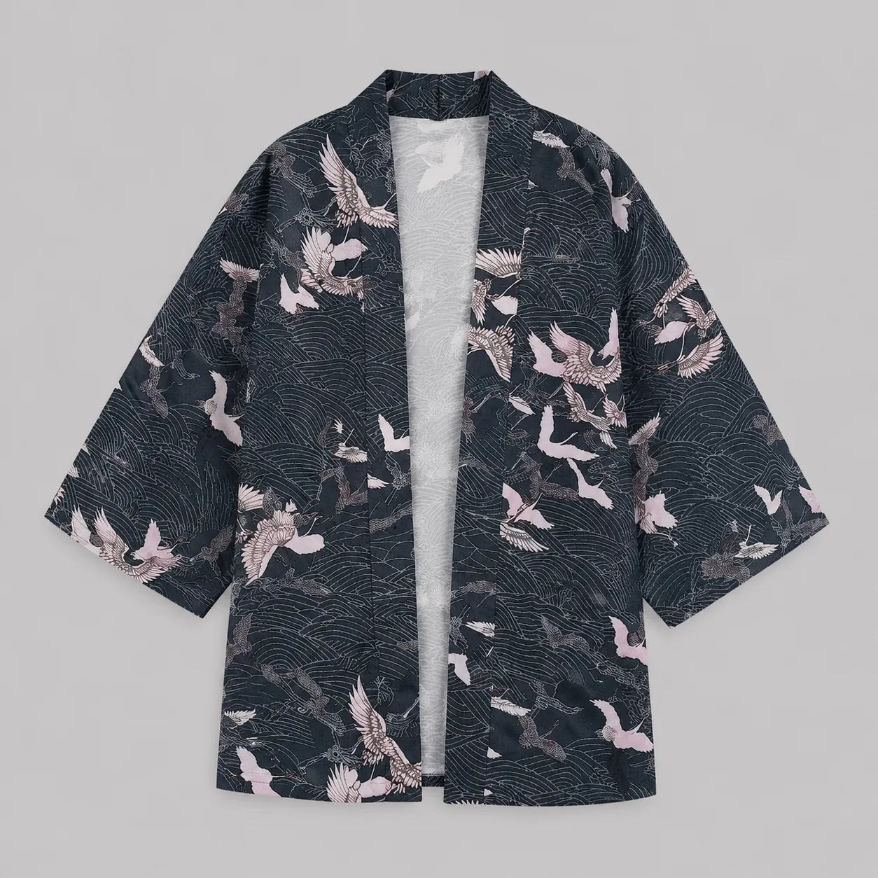 Veste Kimono Femme Grues Japonais - Image 3