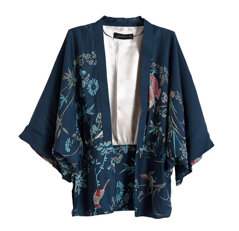 Veste Kimono Femme Imprimée Phénix - Image 2