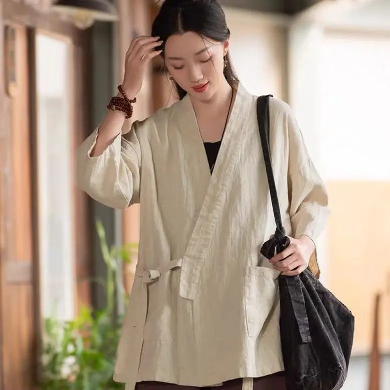 Veste Kimono Femme Sobre - Image 5