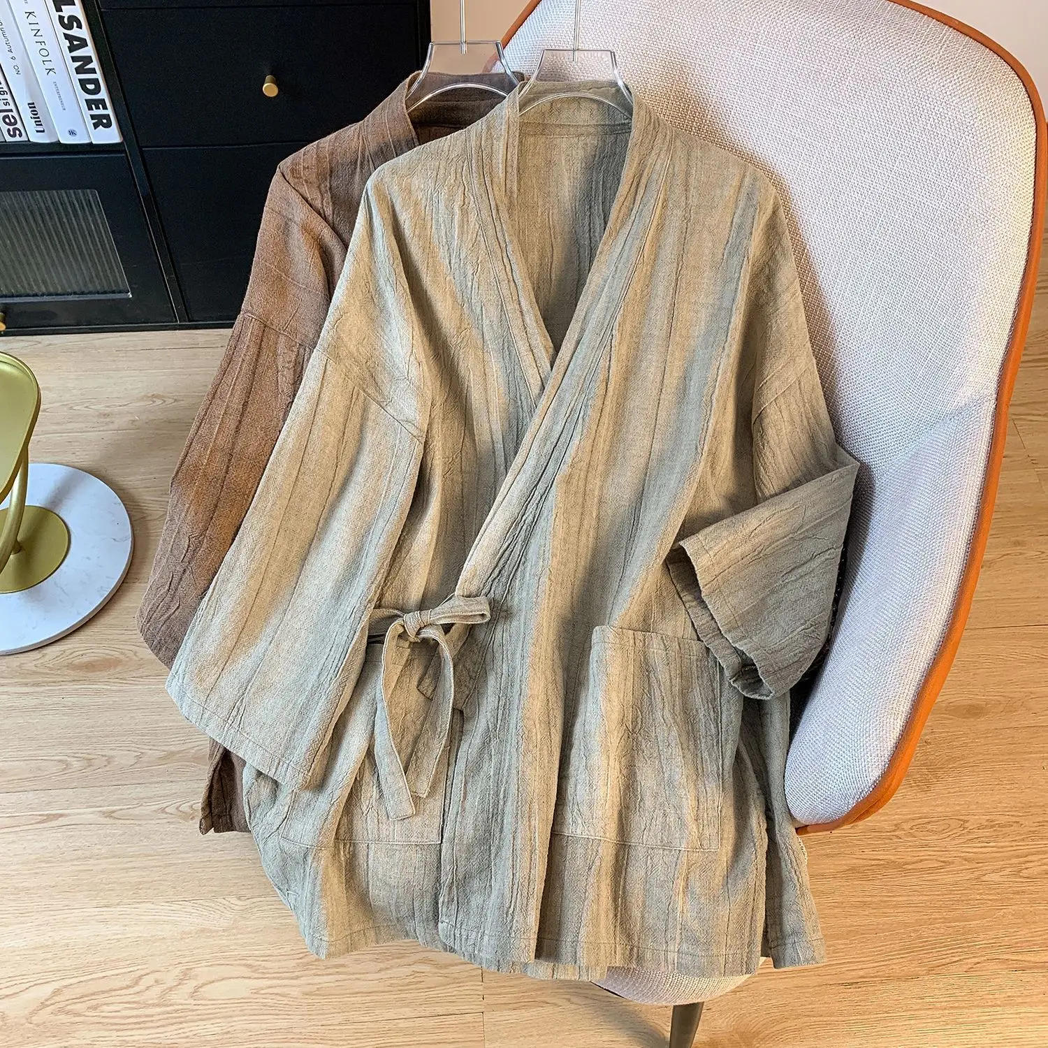 Veste Kimono Femme Style Chemise - Image 3