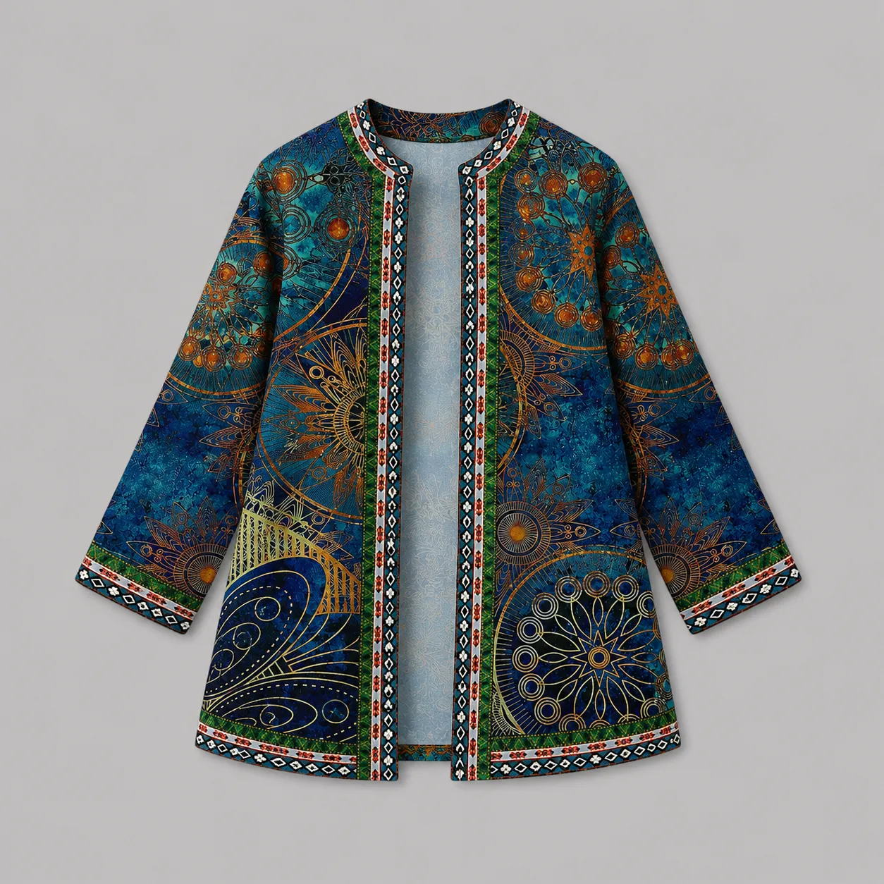 Veste Kimono Femme Vintage Ethnique - Image 3