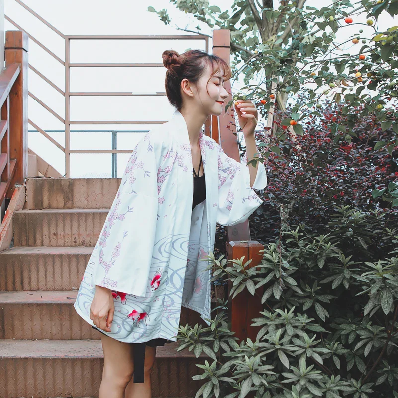 Veste Kimono Fleuri Femme - Image 16