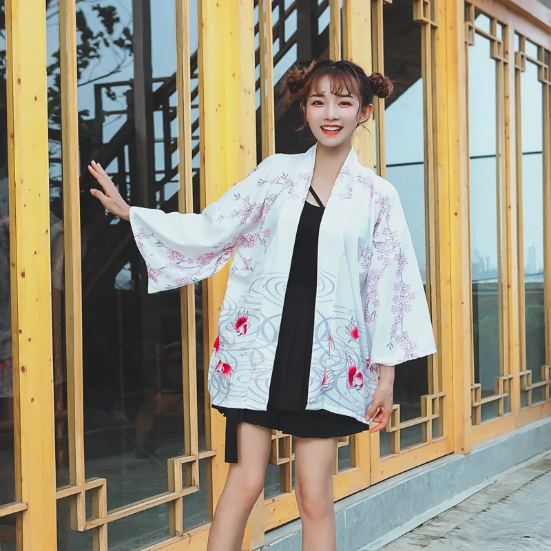 Veste Kimono Fleuri Femme - Image 4