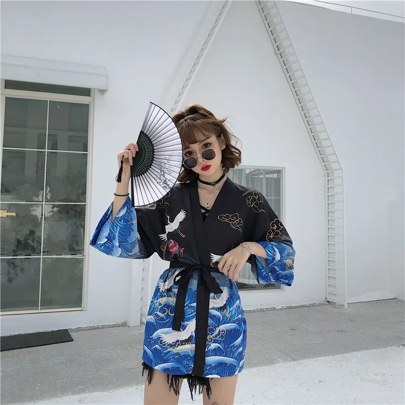 Veste Kimono Fluide Femme - Image 4
