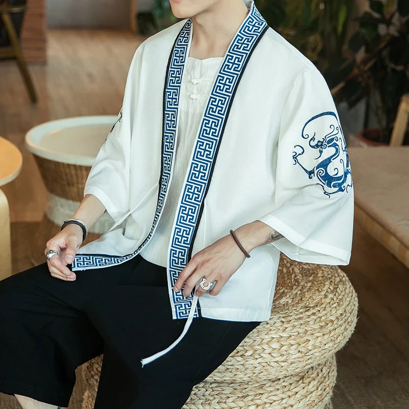 Veste Kimono Homme à Motifs Ethniques - Image 2