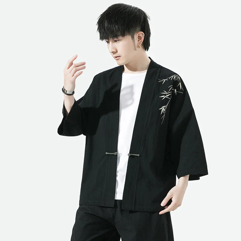 Veste Kimono Homme Brodée