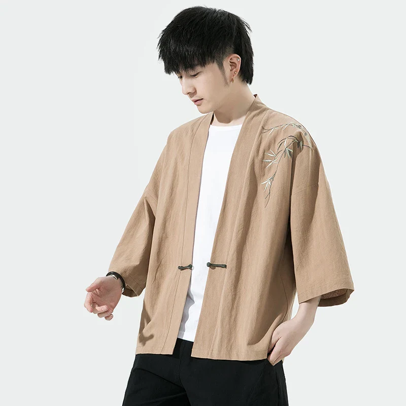 Veste Kimono Homme Brodée - Image 3