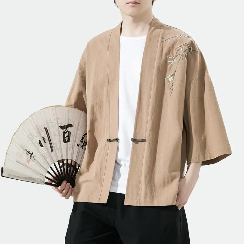 Veste Kimono Homme Brodée - Image 6