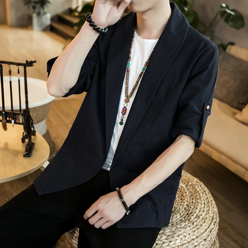 Veste Kimono Homme Chic - Image 2