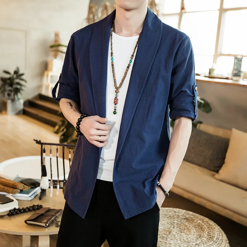 Veste Kimono Homme Chic - Image 4
