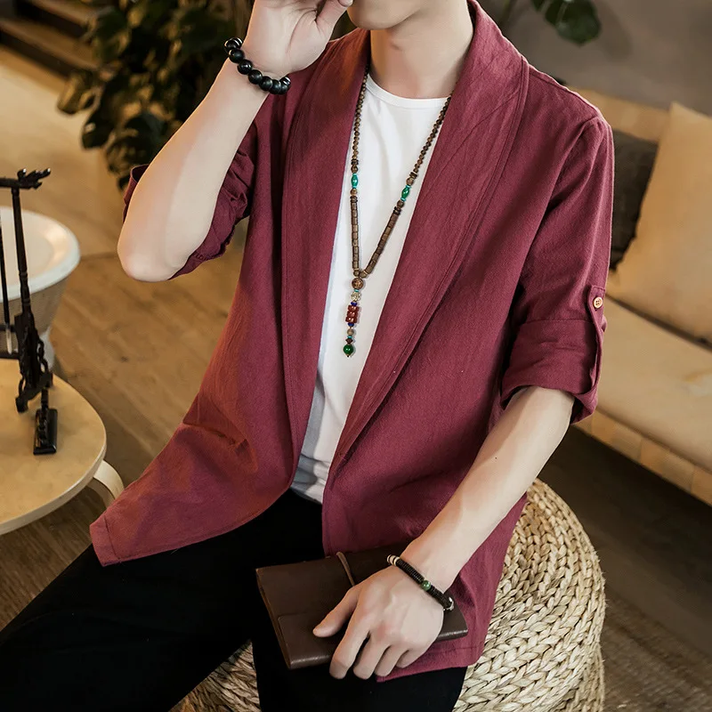 Veste Kimono Homme Chic - Image 6