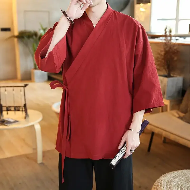 Veste Kimono Homme Classique - Image 9