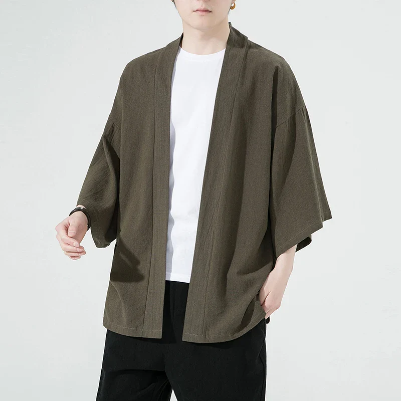 Veste Kimono Homme Fluide - Image 12