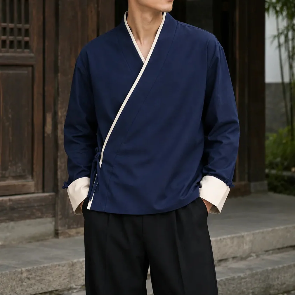 Veste Kimono Homme Japonais Classique Elégante