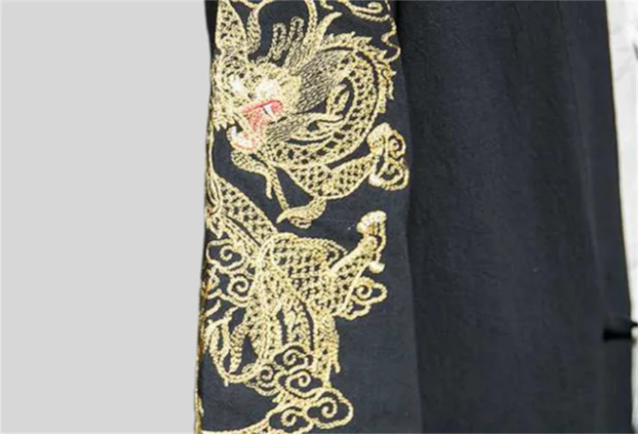Veste Kimono Homme Manches Brodées - Image 3