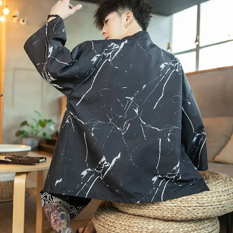 Veste Kimono Homme Marbré - Image 2