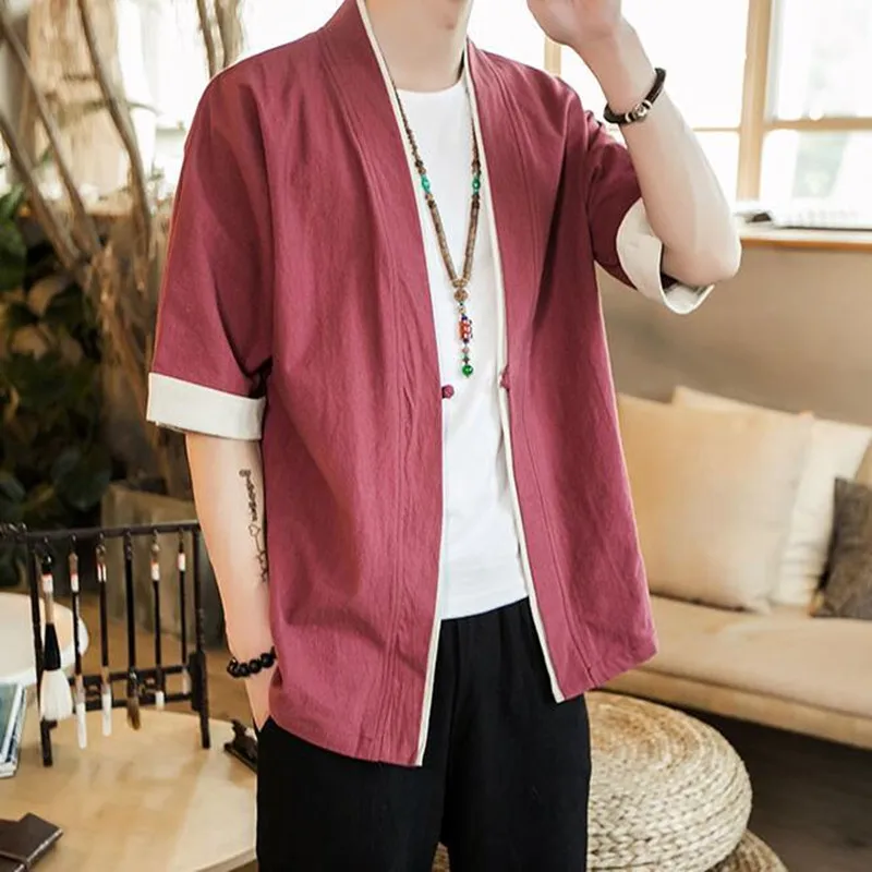 Veste Kimono Homme Moderne - Image 4