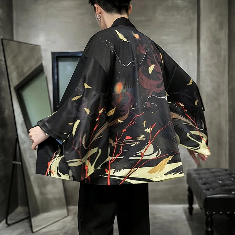 Veste Kimono Homme Nature - Image 3