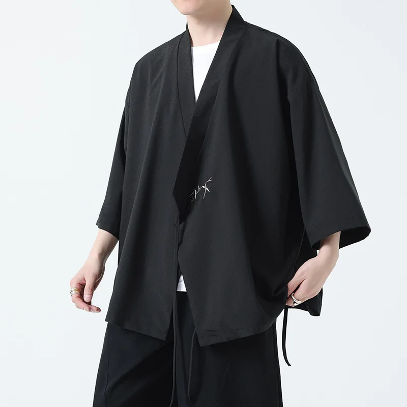Veste Kimono Homme Traditionnelle Brodée - Image 4