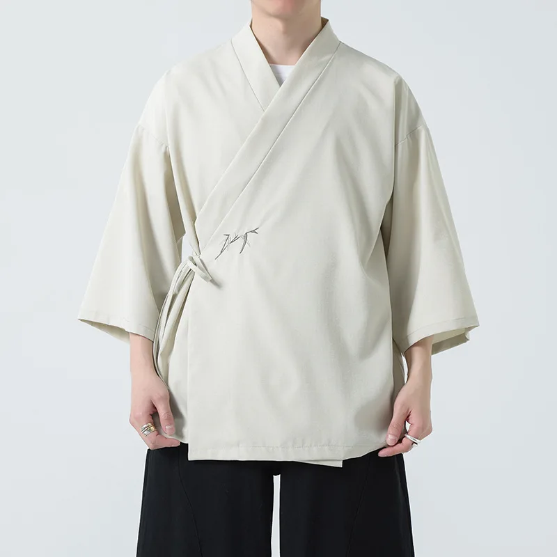 Veste Kimono Homme Traditionnelle Brodée - Image 5
