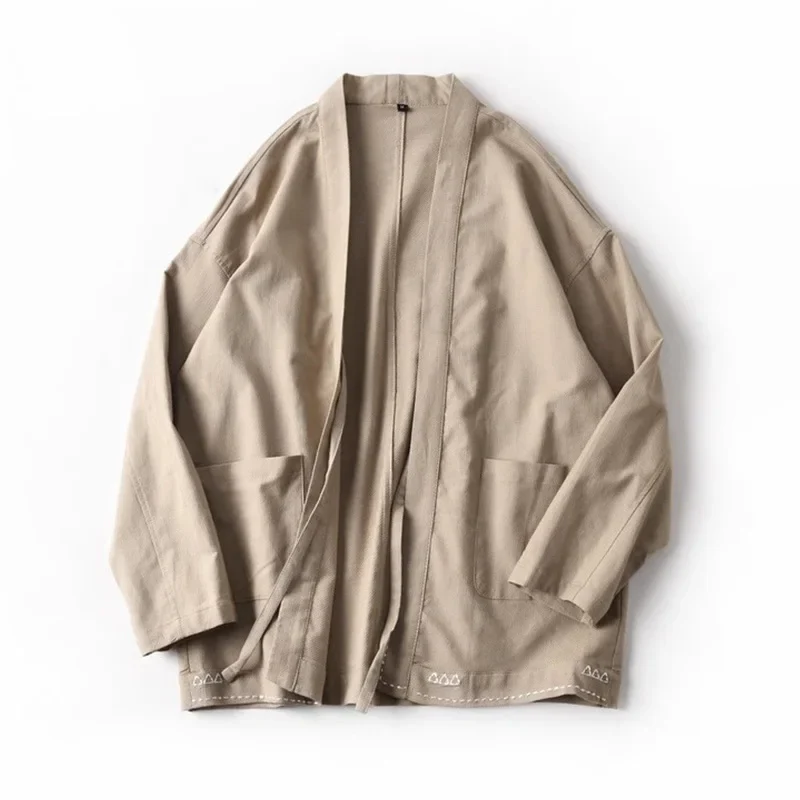 Veste Kimono Japonais à Broderie Epurée - Image 3