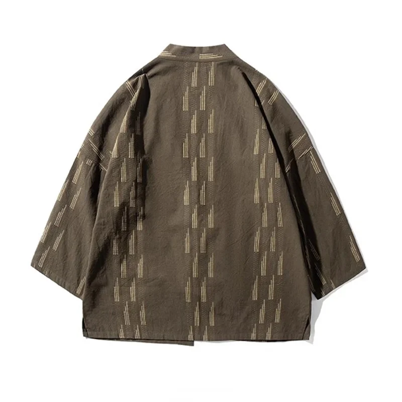 Veste Kimono Japonais Ample en Coton - Image 4