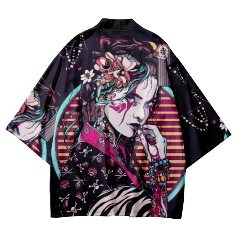 Veste Kimono Japonais Femme Colorée - Image 3