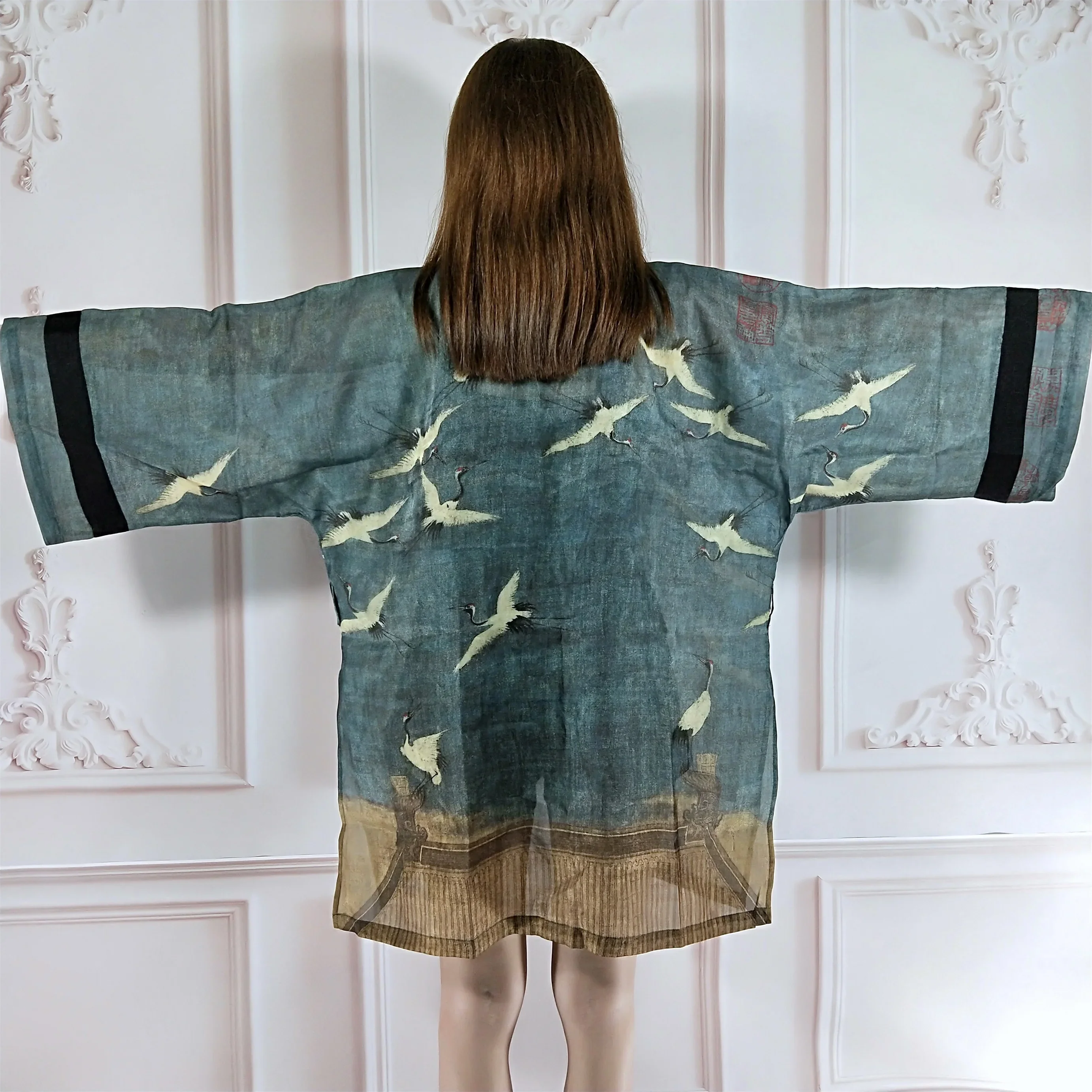 Veste Kimono Japonaise Légère Femme - Image 4