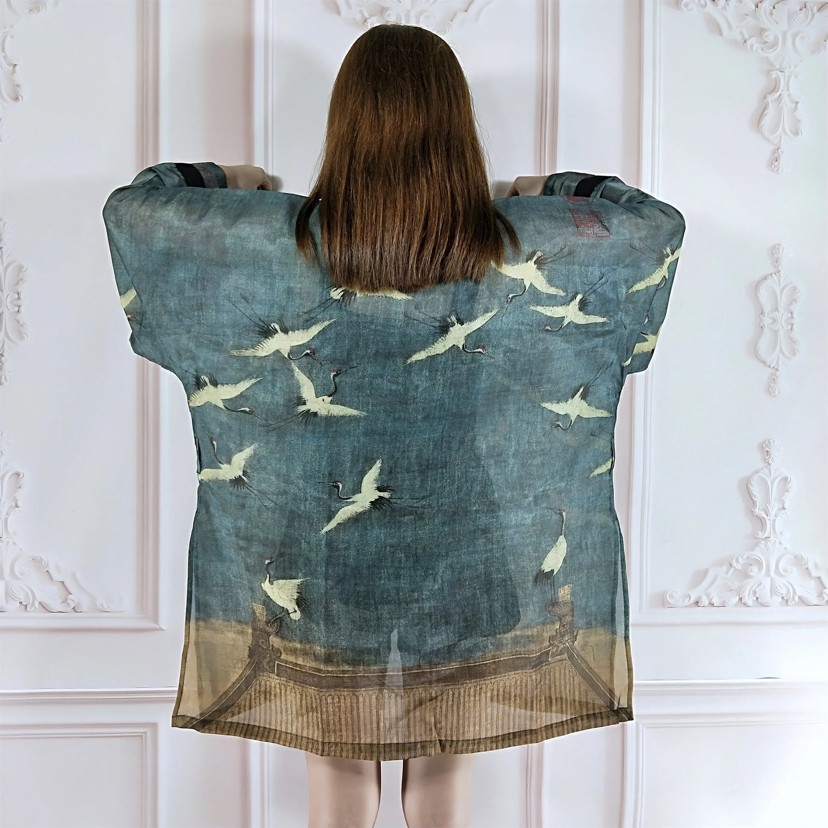 Veste Kimono Japonaise Légère Femme - Image 6