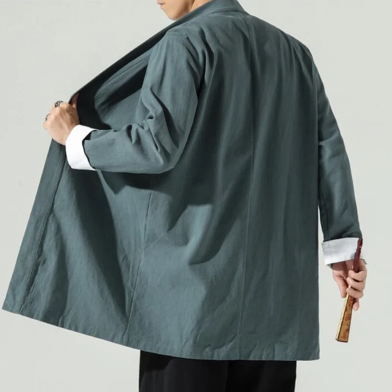 Veste Kimono Style Japonais Classique - Image 3