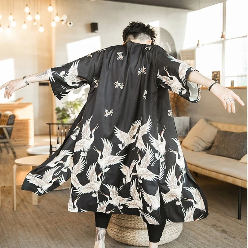 Veste Longue Kimono Homme - Image 4